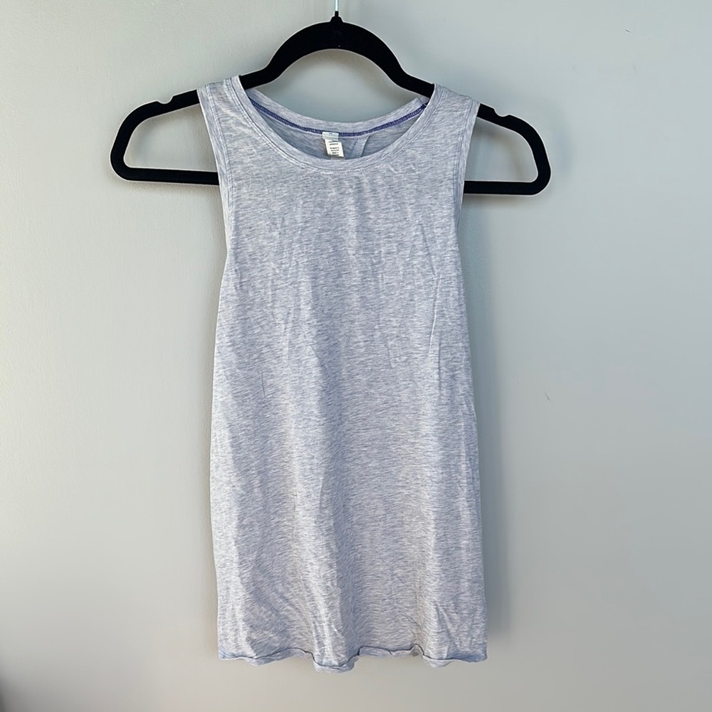 Lululemon Grey Sleeveless Backless Women's Top (Size 6)